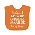 thumbnail image 1 of Inktastic Future Sailor Like Daddy Boys Baby Bib, 1 of 4