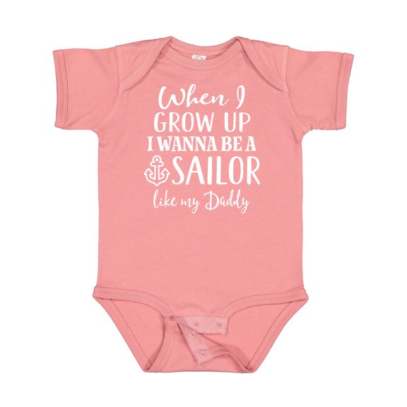Inktastic Future Sailor Like Daddy Boys Baby Bodysuit