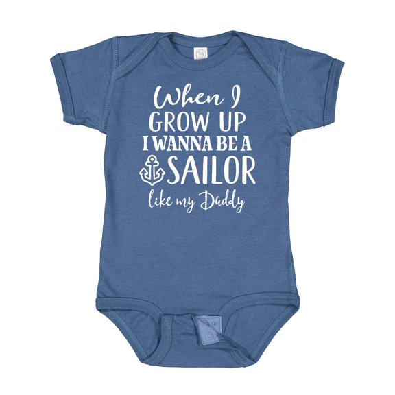 Inktastic Future Sailor Like Daddy Boys Baby Bodysuit