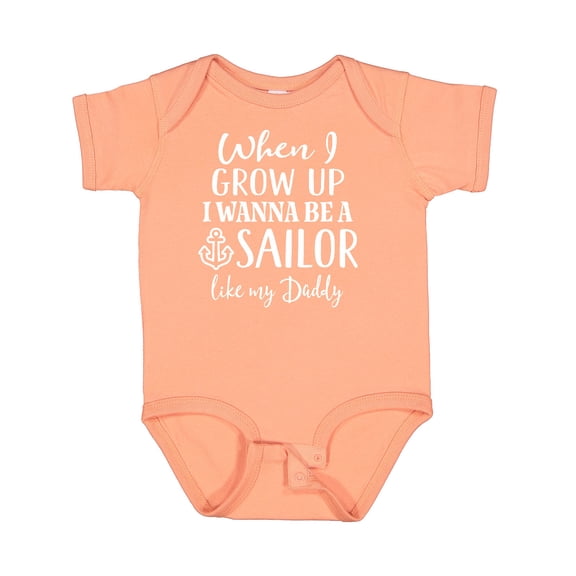 Inktastic Future Sailor Like Daddy Boys Baby Bodysuit