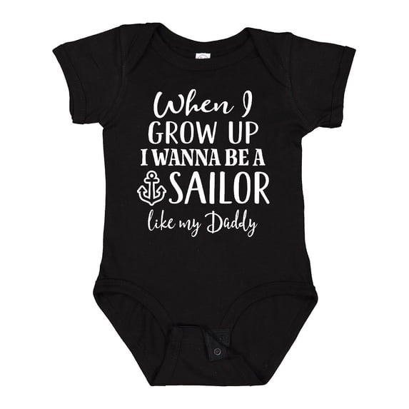 Inktastic Future Sailor Like Daddy Boys Baby Bodysuit