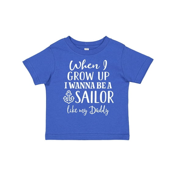 Inktastic Future Sailor Like Daddy Boys Toddler T-Shirt