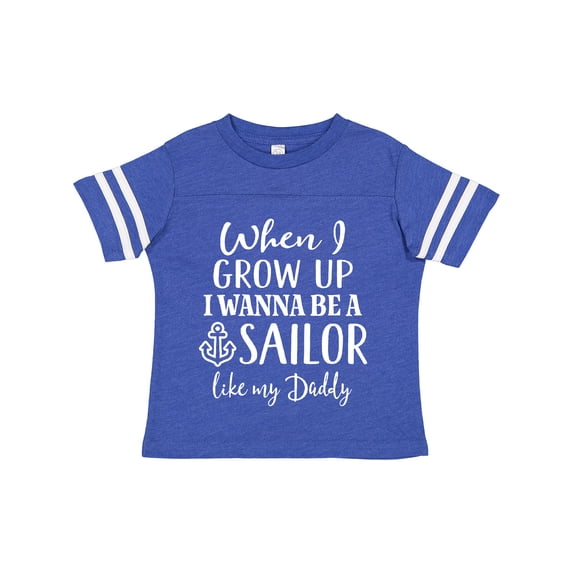 Inktastic Future Sailor Like Daddy Boys Toddler T-Shirt