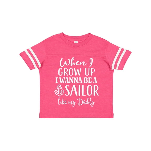 Inktastic Future Sailor Like Daddy Boys Toddler T-Shirt