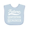 thumbnail image 1 of Inktastic Future Sanitation Engineer Job Boys or Girls Baby Bib, 1 of 4