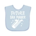 thumbnail image 1 of Inktastic Future Saxophone Player Childs Music Boys or Girls Baby Bib, 1 of 4