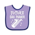 thumbnail image 1 of Inktastic Future Saxophone Player Childs Music Boys or Girls Baby Bib, 1 of 4