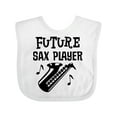 thumbnail image 1 of Inktastic Future Saxophone Player Sax Music Boys or Girls Baby Bib, 1 of 4