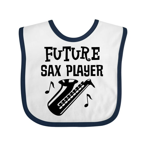 Inktastic Future Saxophone Player Sax Music Boys or Girls Baby Bib