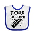 thumbnail image 1 of Inktastic Future Saxophone Player Sax Music Boys or Girls Baby Bib, 1 of 4