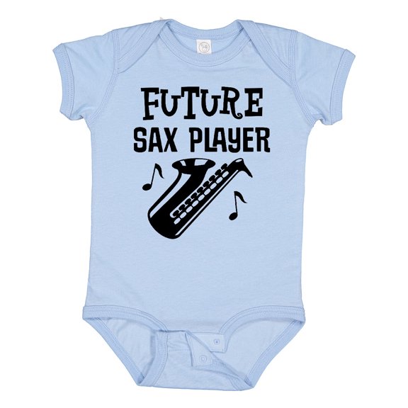 Inktastic Future Saxophone Player Sax Music Boys or Girls Baby Bodysuit