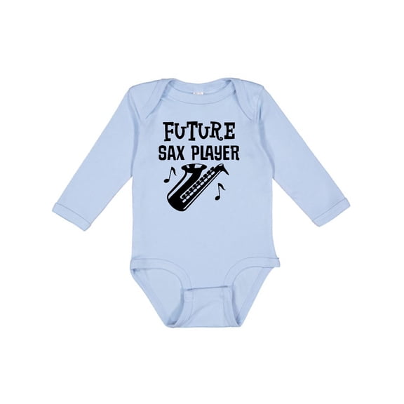 Inktastic Future Saxophone Player Sax Music Boys or Girls Long Sleeve Baby Bodysuit