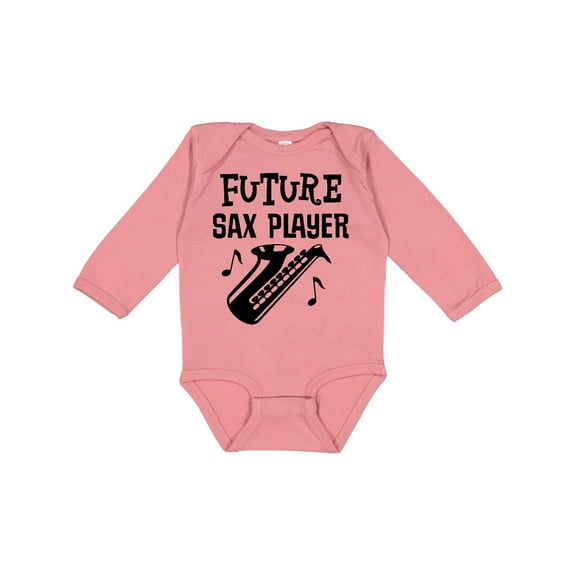 Inktastic Future Saxophone Player Sax Music Boys or Girls Long Sleeve Baby Bodysuit