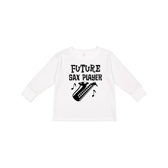 Inktastic Future Saxophone Player Sax Music Boys or Girls Long Sleeve Toddler T-Shirt