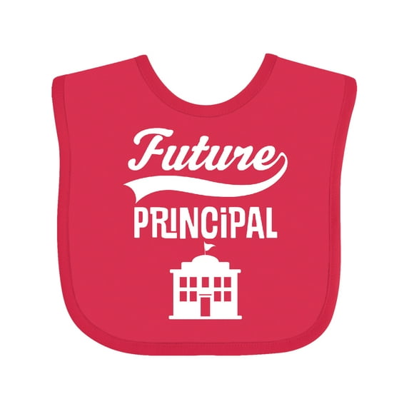 Inktastic Future School Principal Boys or Girls Baby Bib