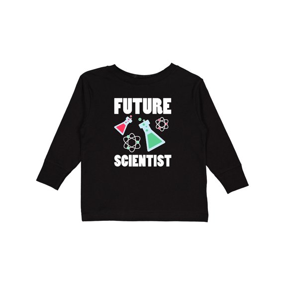 Inktastic Future Scientist Boys or Girls Long Sleeve Toddler T-Shirt
