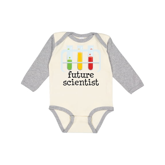 Inktastic Future Scientist Chemist Chem Teacher Boys or Girls Long Sleeve Baby Bodysuit