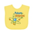 thumbnail image 1 of Inktastic Future Scientist with Atom Boys or Girls Baby Bib, 1 of 4