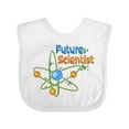 thumbnail image 1 of Inktastic Future Scientist with Atom Boys or Girls Baby Bib, 1 of 4