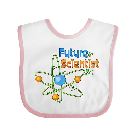 Inktastic Future Scientist with Atom Boys or Girls Baby Bib