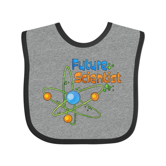 Inktastic Future Scientist with Atom Boys or Girls Baby Bib