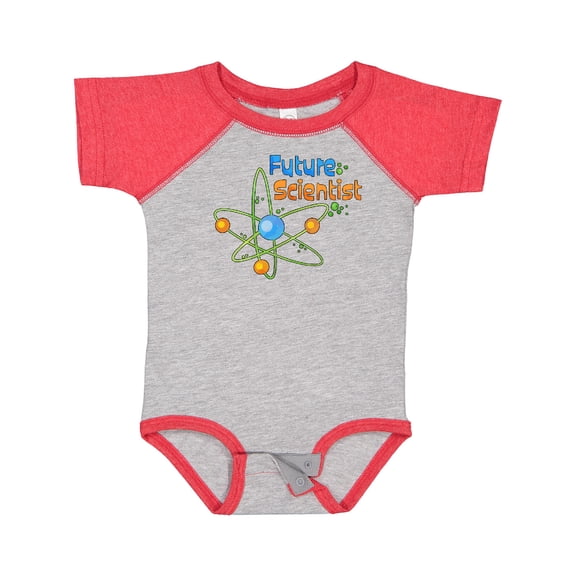 Inktastic Future Scientist with Atom Boys or Girls Baby Bodysuit
