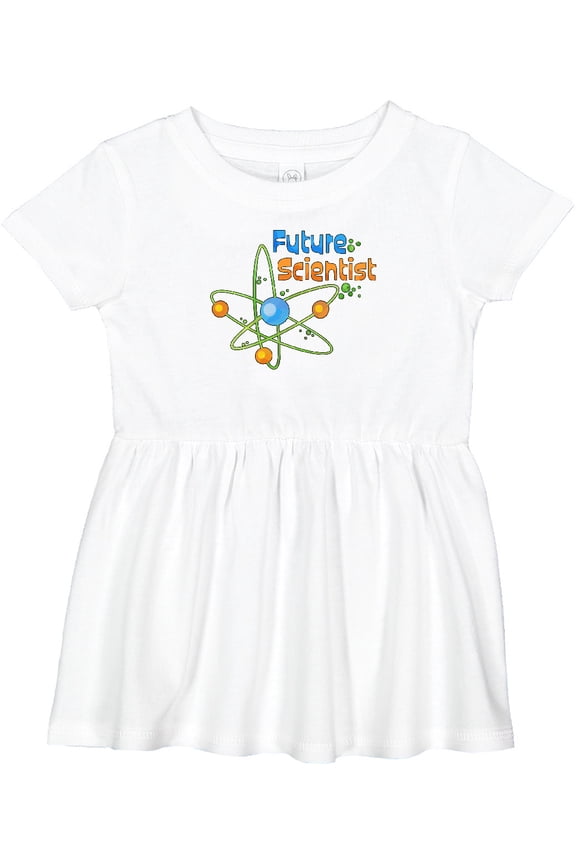 Future Scientist with Atom Girls Baby Dress