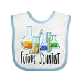 thumbnail image 1 of Inktastic Future Scientist with Beakers, Test Tubes and Formulas Boys or Girls Baby Bib, 1 of 4
