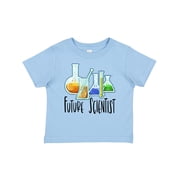 Inktastic Future Scientist with Beakers, Test Tubes and Formulas Boys or Girls Baby T-Shirt
