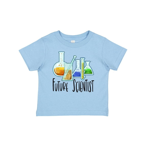Inktastic Future Scientist with Beakers, Test Tubes and Formulas Boys or Girls Baby T-Shirt