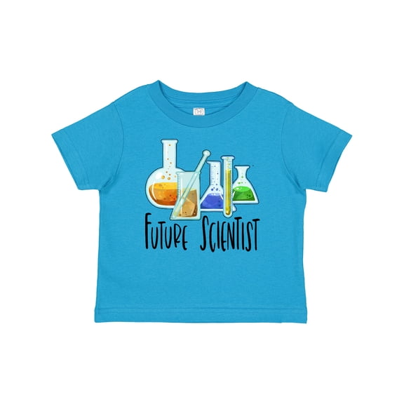 Inktastic Future Scientist with Beakers, Test Tubes and Formulas Boys or Girls Baby T-Shirt