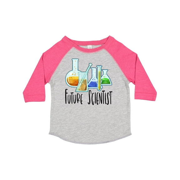Inktastic Future Scientist with Beakers, Test Tubes and Formulas Boys or Girls Toddler T-Shirt