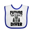 thumbnail image 1 of Inktastic Future Scuba Diver Boys or Girls Baby Bib, 1 of 4