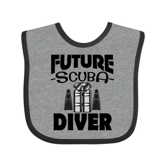 Inktastic Future Scuba Diver Boys or Girls Baby Bib
