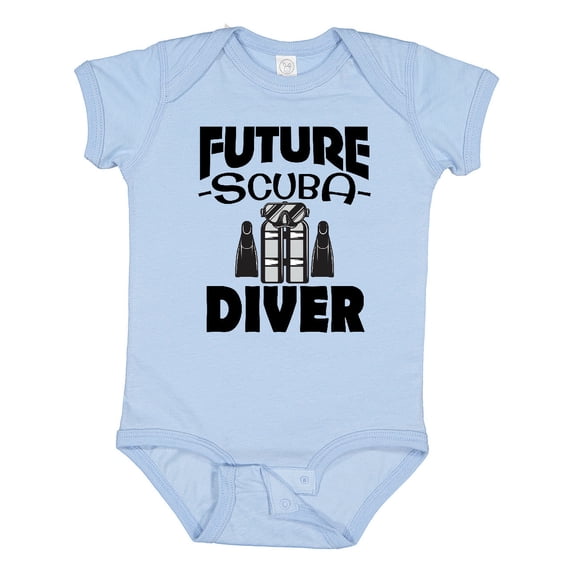 Inktastic Future Scuba Diver Boys or Girls Baby Bodysuit
