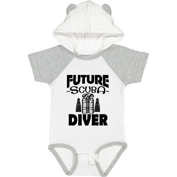 Inktastic Future Scuba Diver Boys or Girls Baby Bodysuit