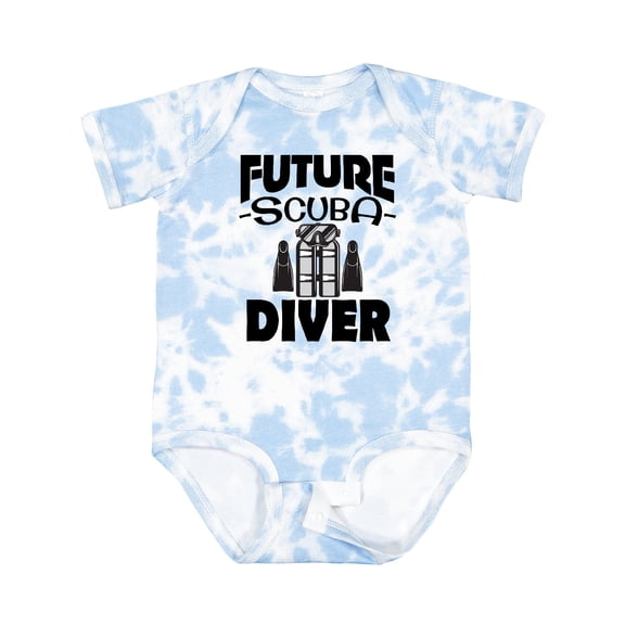 Inktastic Future Scuba Diver Boys or Girls Baby Bodysuit