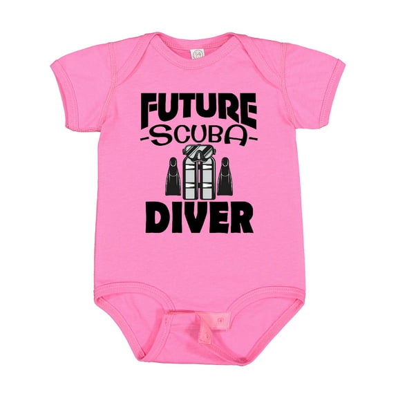 Inktastic Future Scuba Diver Boys or Girls Baby Bodysuit