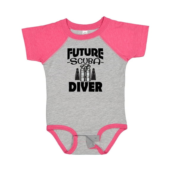 Inktastic Future Scuba Diver Boys or Girls Baby Bodysuit