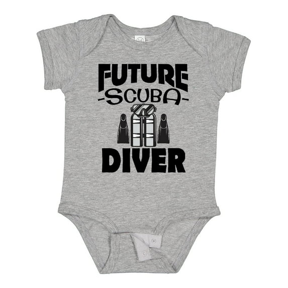 Inktastic Future Scuba Diver Boys or Girls Baby Bodysuit