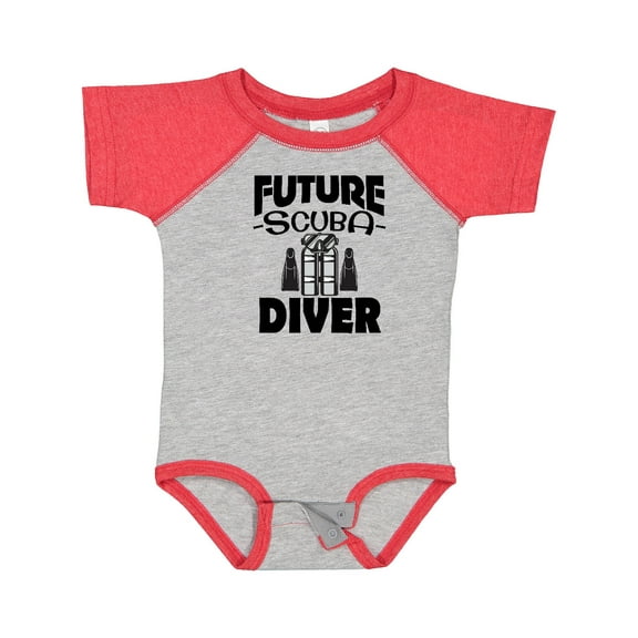Inktastic Future Scuba Diver Boys or Girls Baby Bodysuit