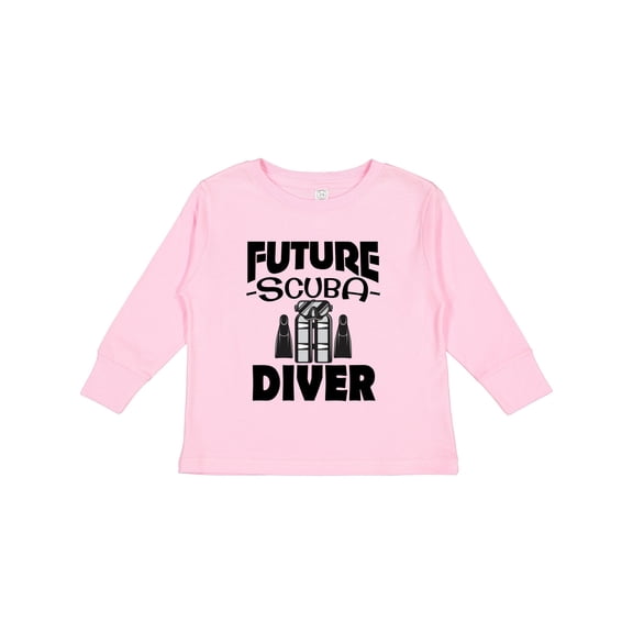 Inktastic Future Scuba Diver Boys or Girls Long Sleeve Toddler T-Shirt