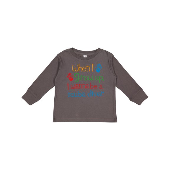 Inktastic Future Scuba Diver Childs Diving Boys or Girls Long Sleeve Toddler T-Shirt