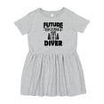 thumbnail image 1 of Inktastic Future Scuba Diver Girls Toddler Dress, 1 of 5
