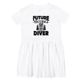 thumbnail image 1 of Inktastic Future Scuba Diver Girls Toddler Dress, 1 of 5