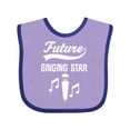 thumbnail image 1 of Inktastic Future Singing Star Childs Music Boys or Girls Baby Bib, 1 of 4