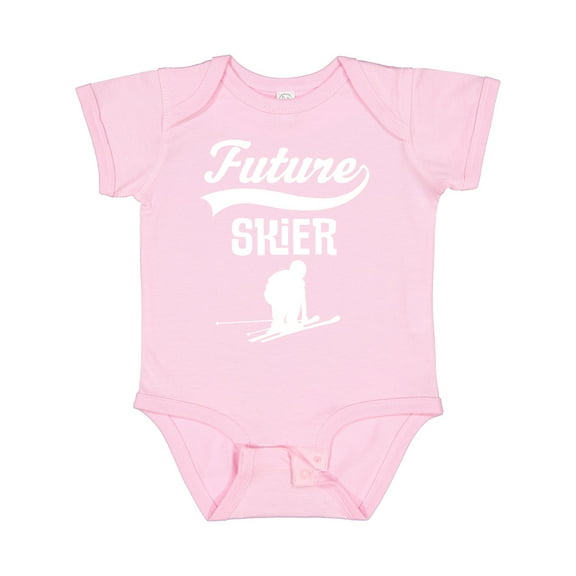 Inktastic Future Skier Childs Skiing Boys or Girls Baby Bodysuit