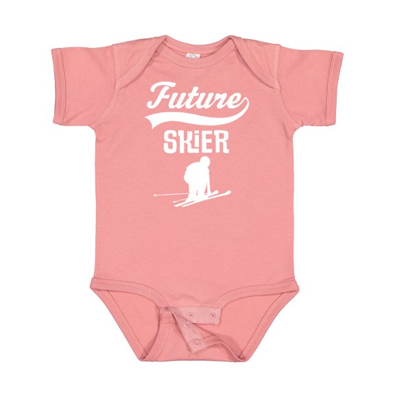 Inktastic Future Skier Childs Skiing Boys or Girls Baby Bodysuit