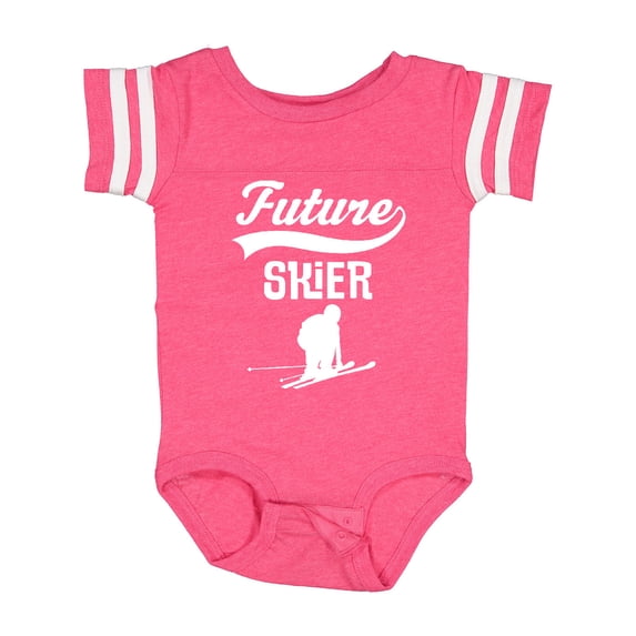 Inktastic Future Skier Childs Skiing Boys or Girls Baby Bodysuit