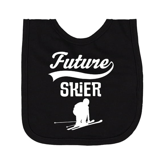 Inktastic Future Skier Childs Skiing Newborn Bib